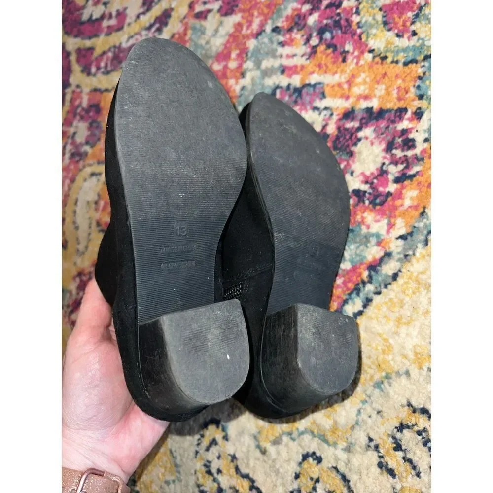 Little Girls Black Boutique Boots